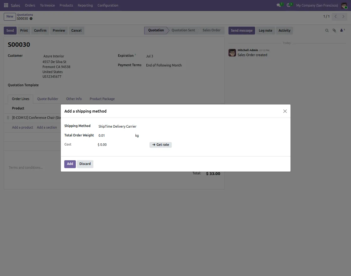 Add Shipping Method