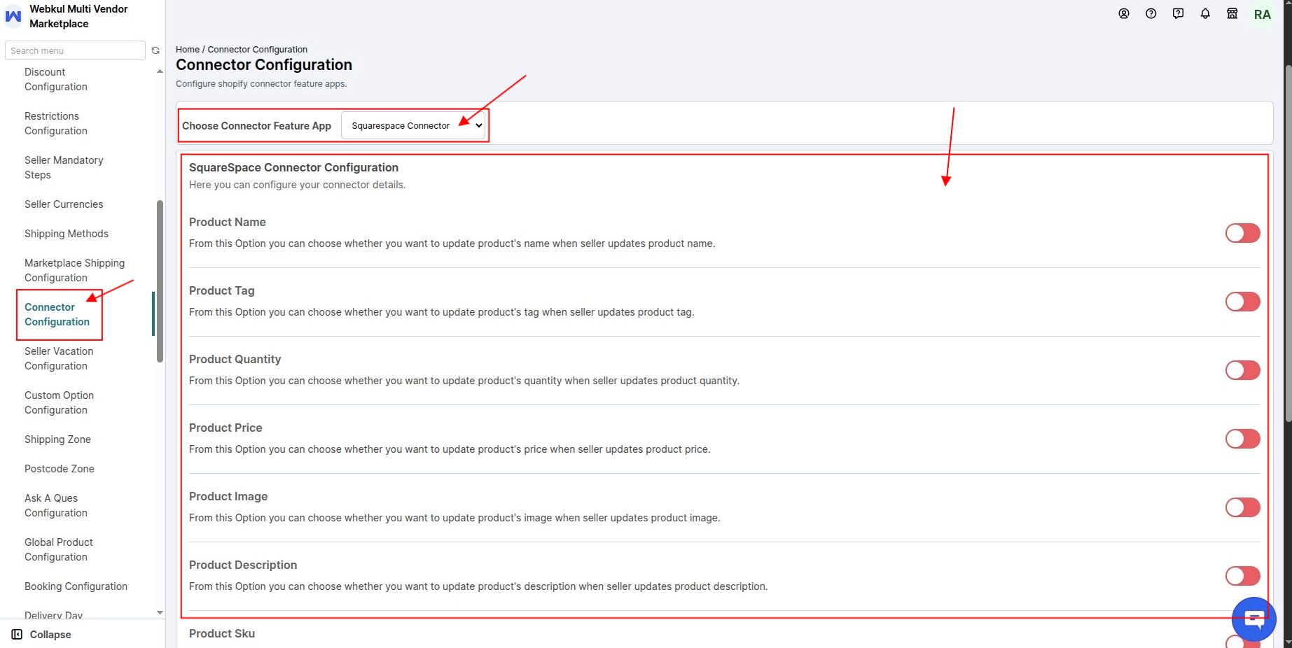 Squarespace Connector- admin