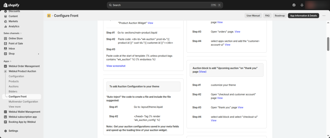 Product Auction for Shopify
