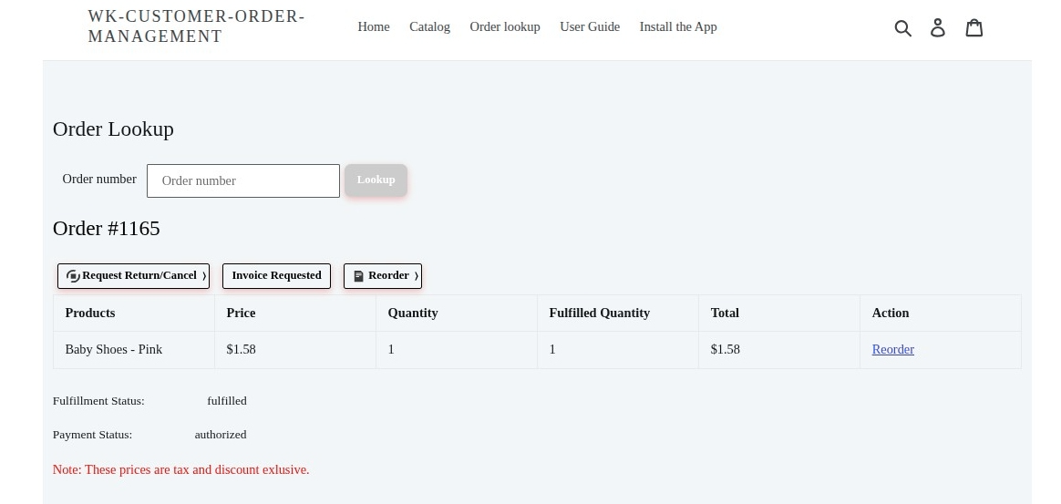 customer order management