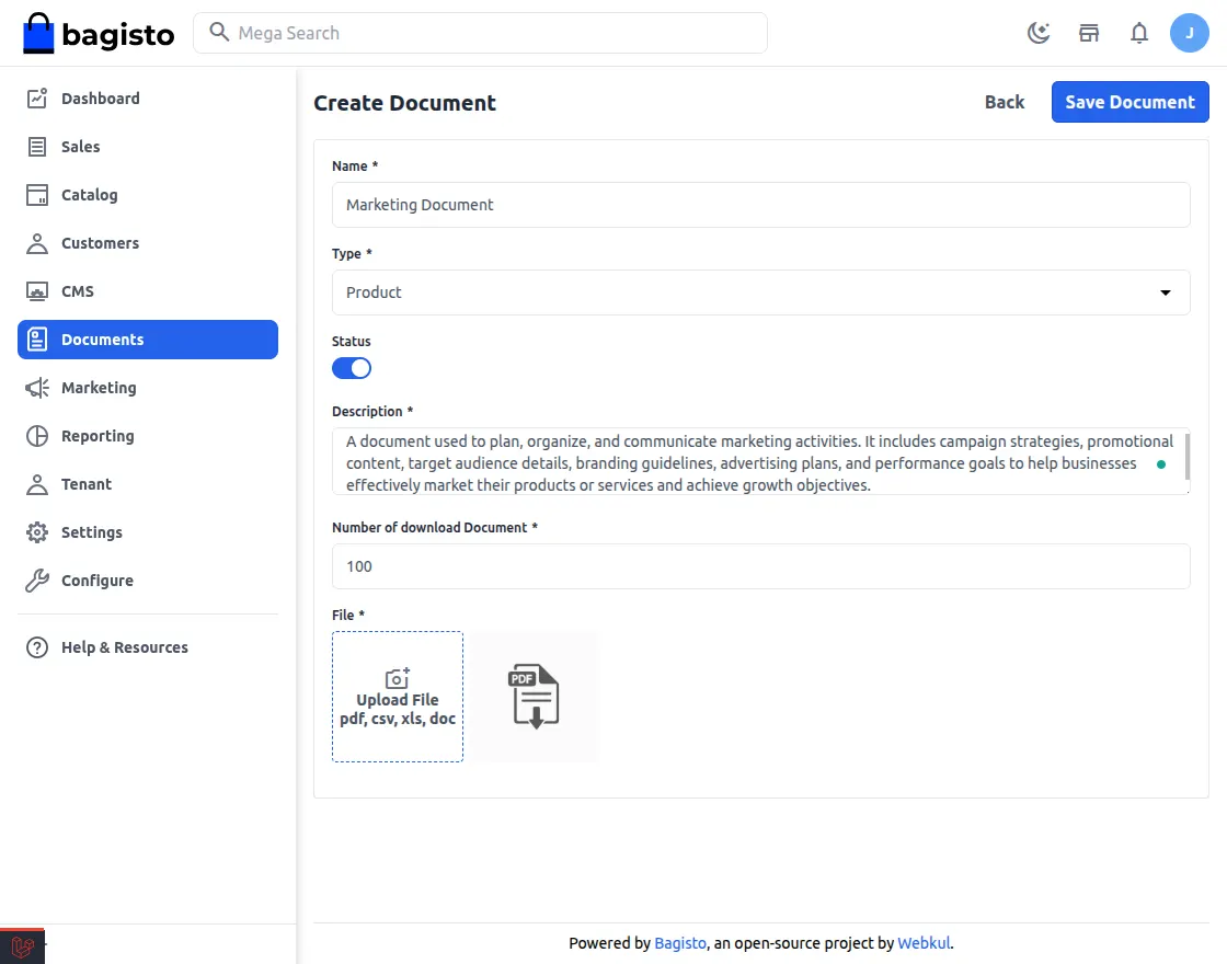 create documentation