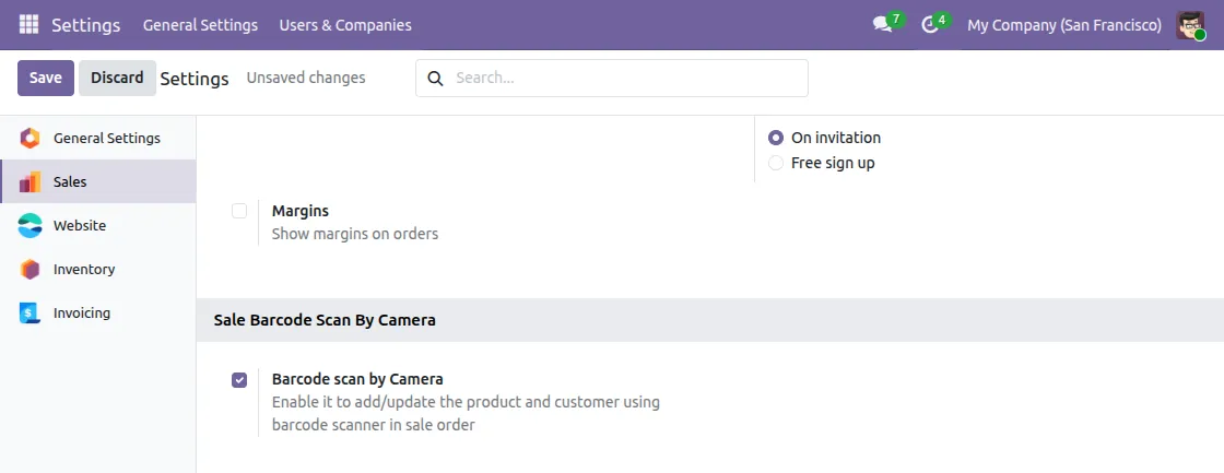 Enable Camera Barcode Scanning