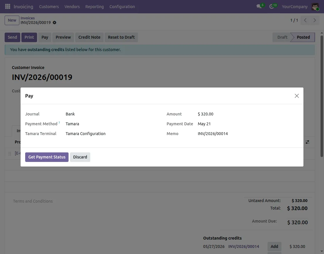 Get payment status