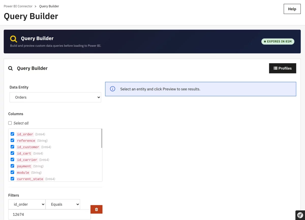 query builder