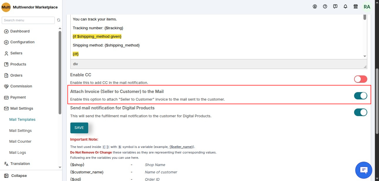Mail-Configuration-Admin
