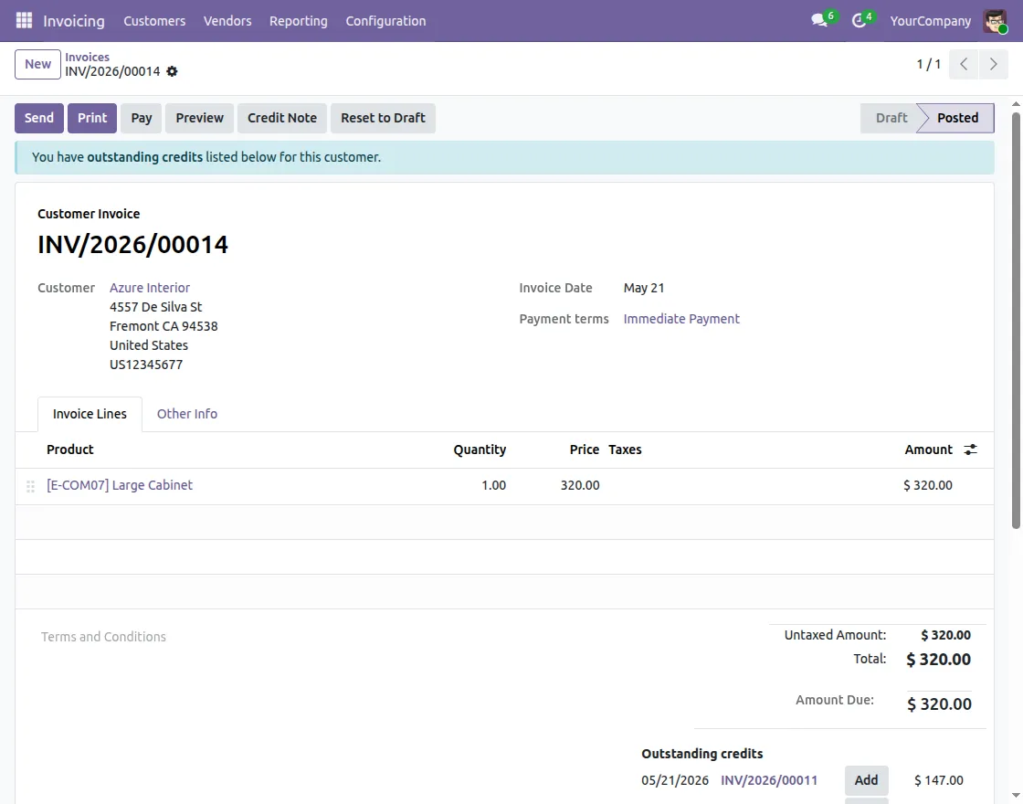 Invoice payment