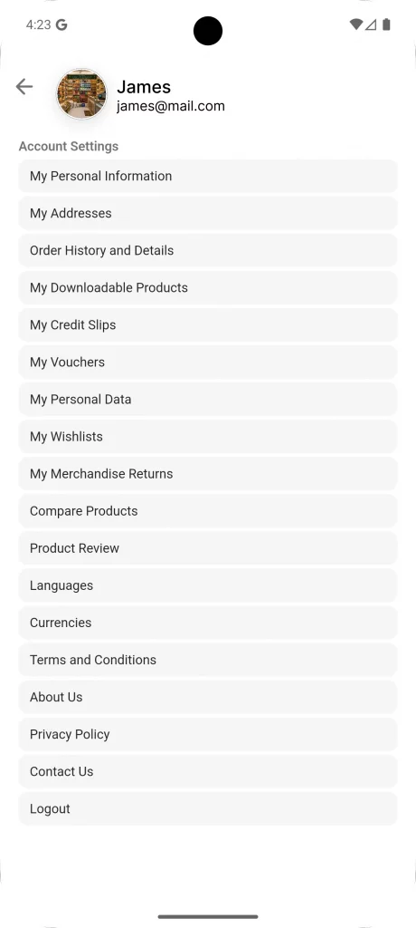 customer account