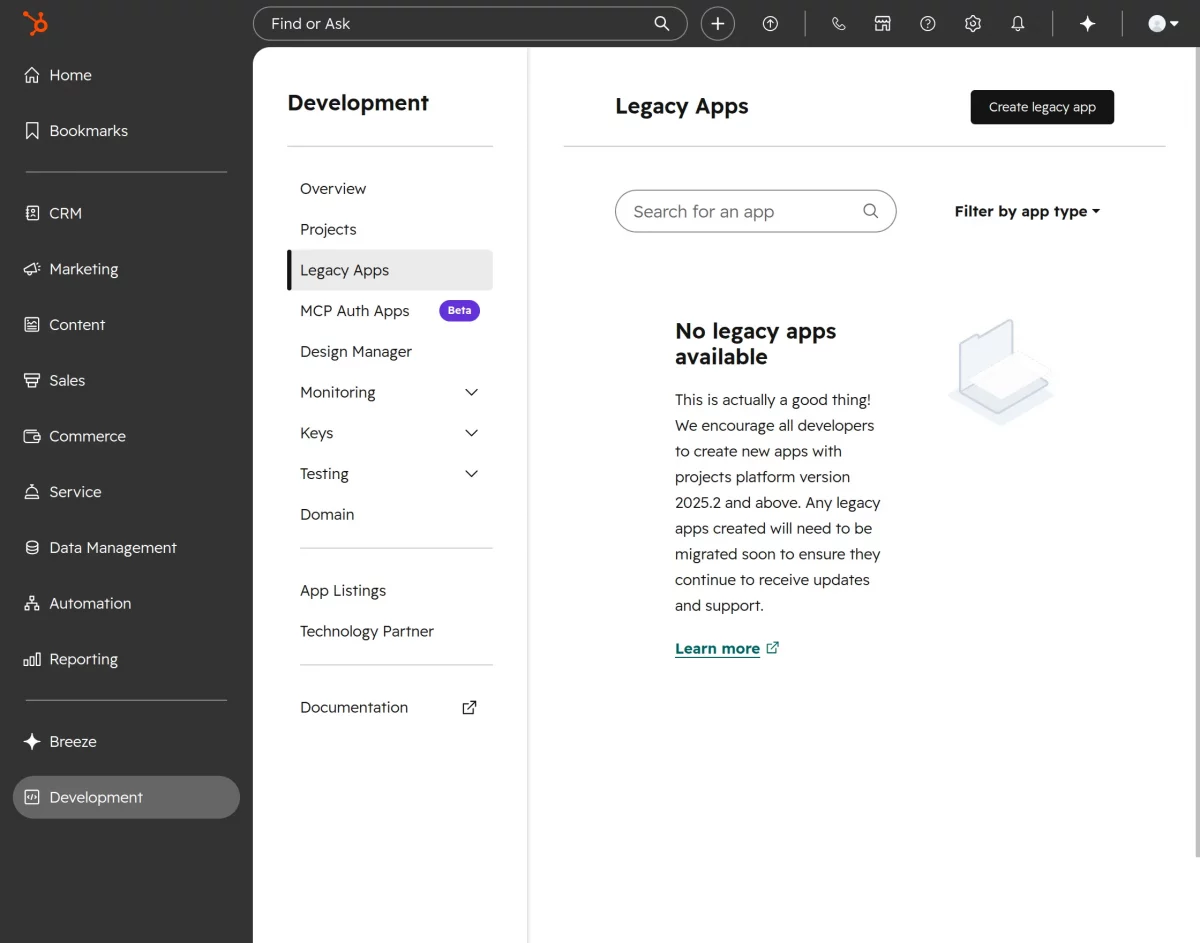 legacy app