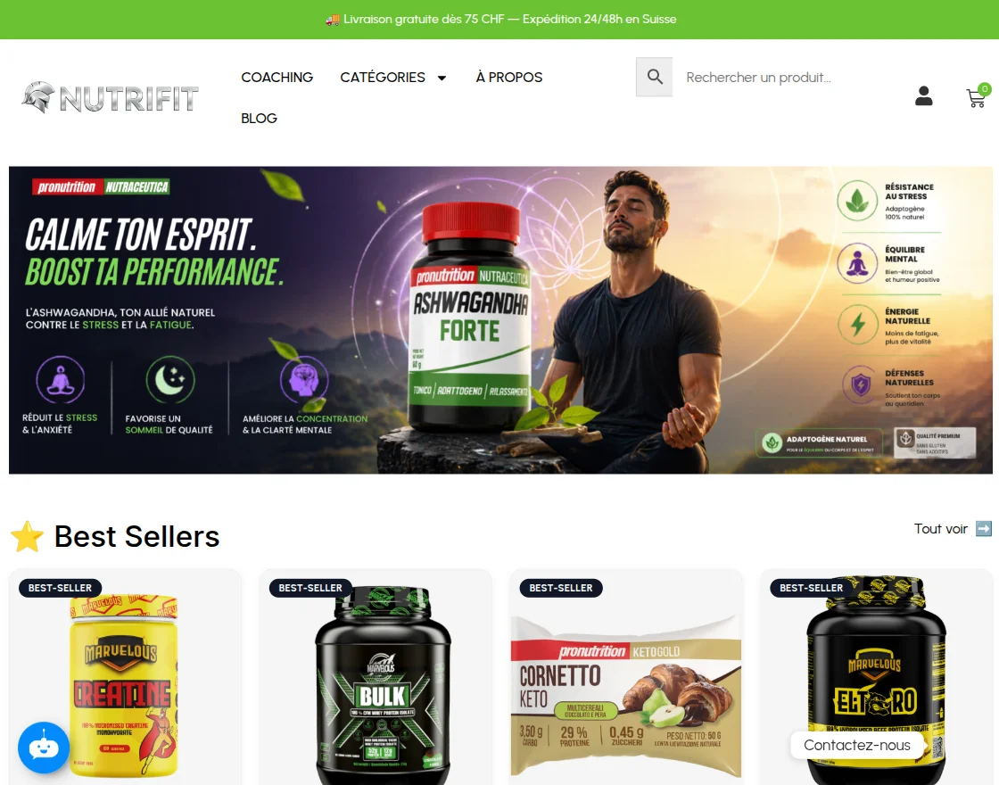 nutrifitness-case-study-home-page