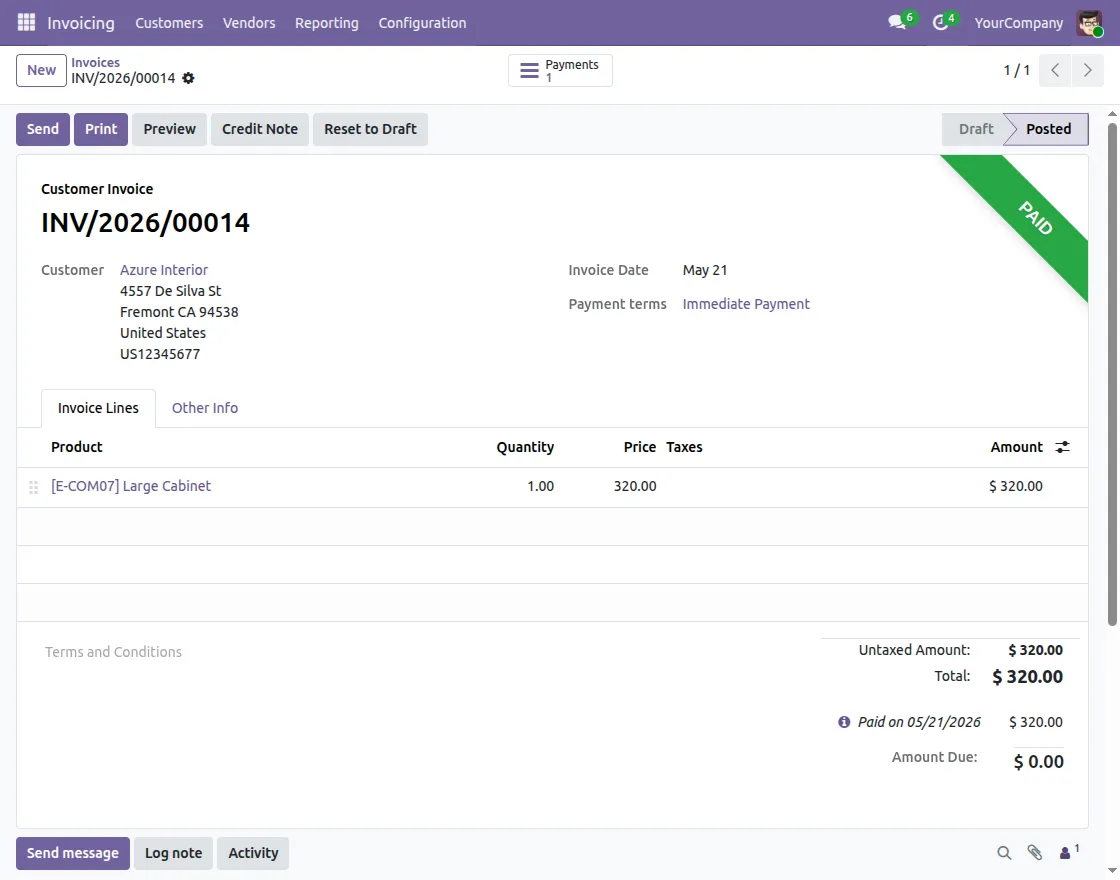 payment confirmation