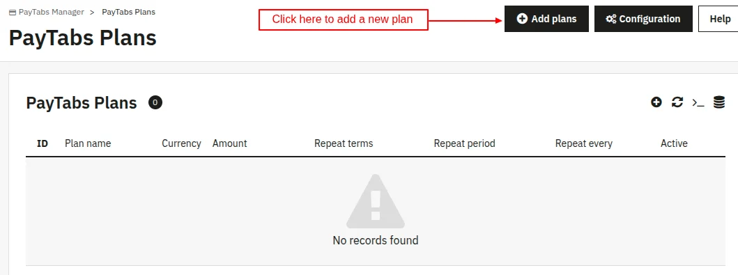 paytabs plans