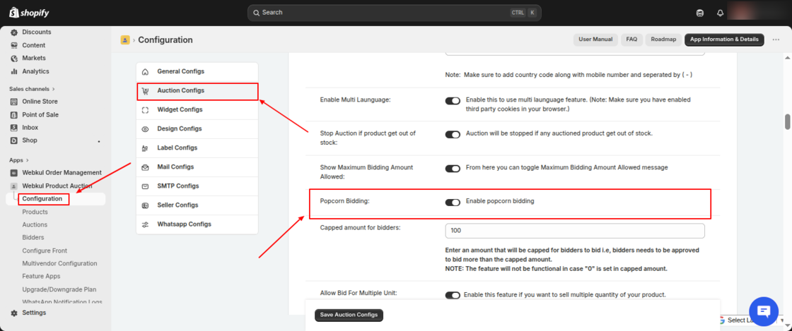Product Auction for Shopify