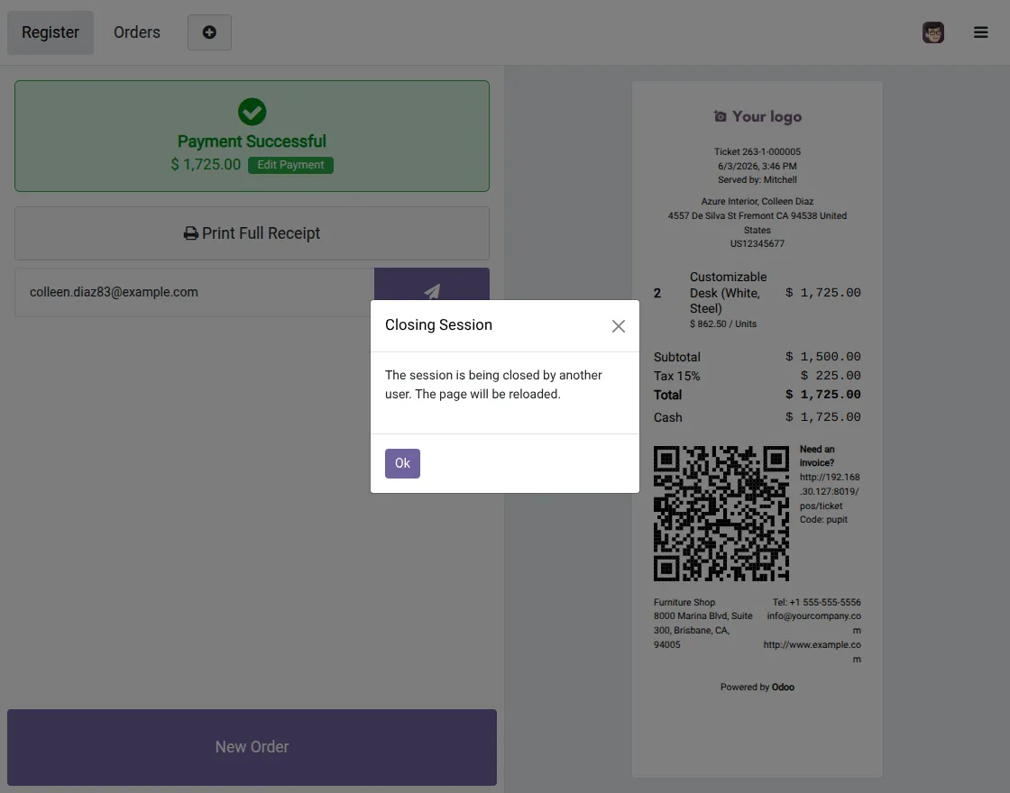 pos screen notification