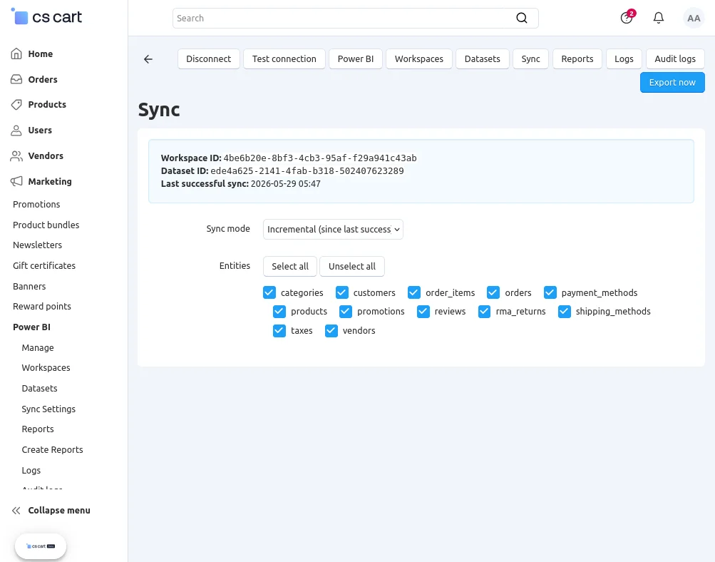 sync section