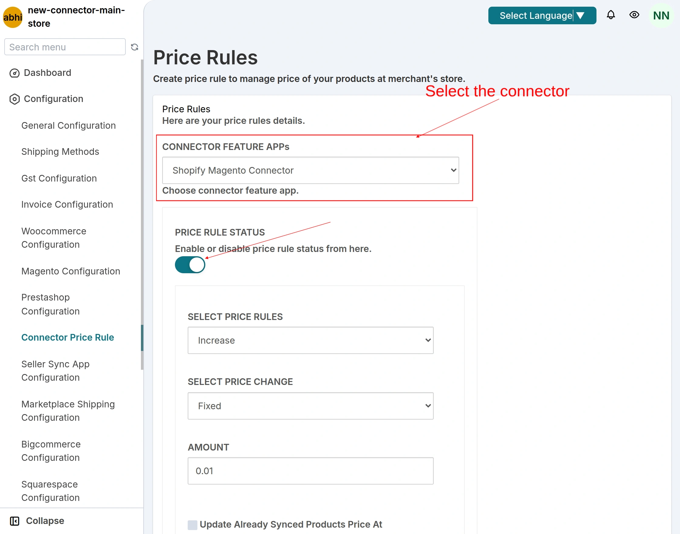 price rule