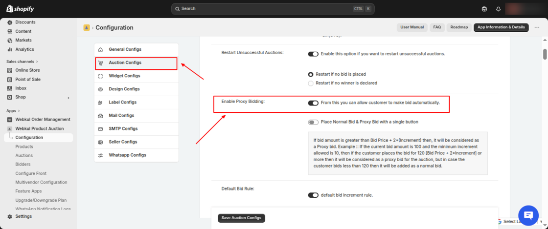 Product Auction for Shopify