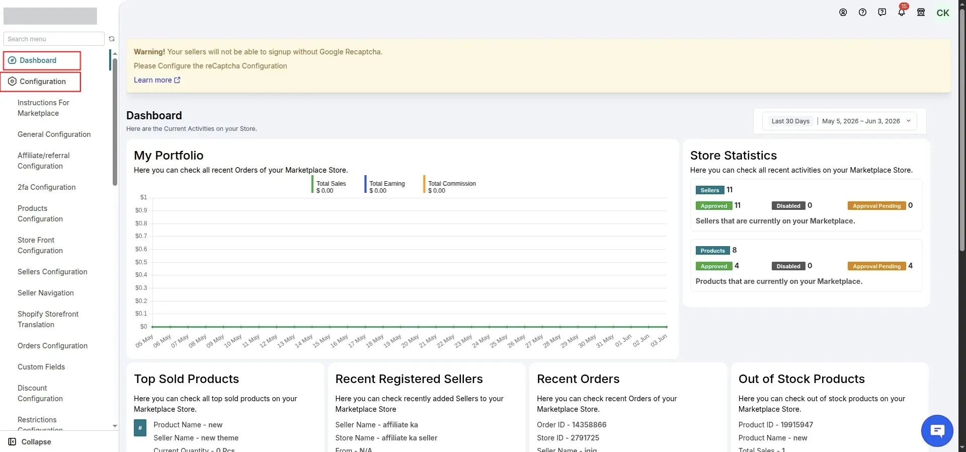 Affiliate Membership Commission Configuration