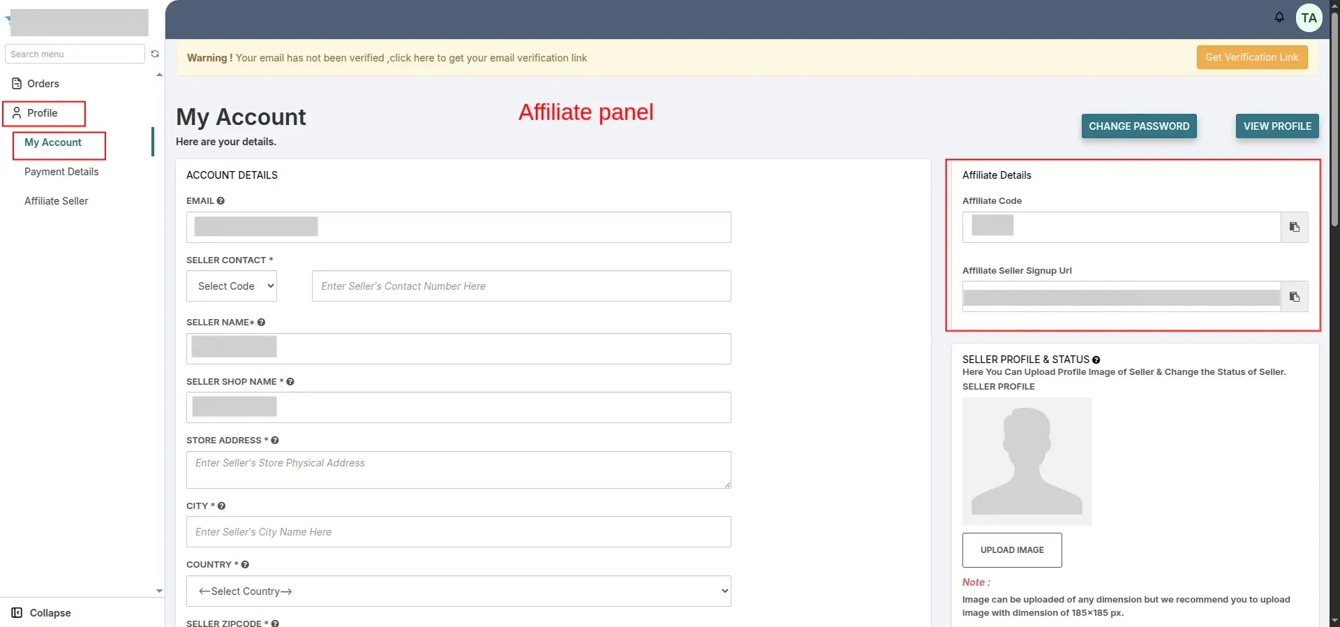 Affiliate Referral Options