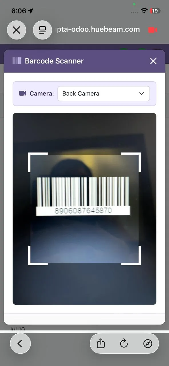 scan-barcode for customer