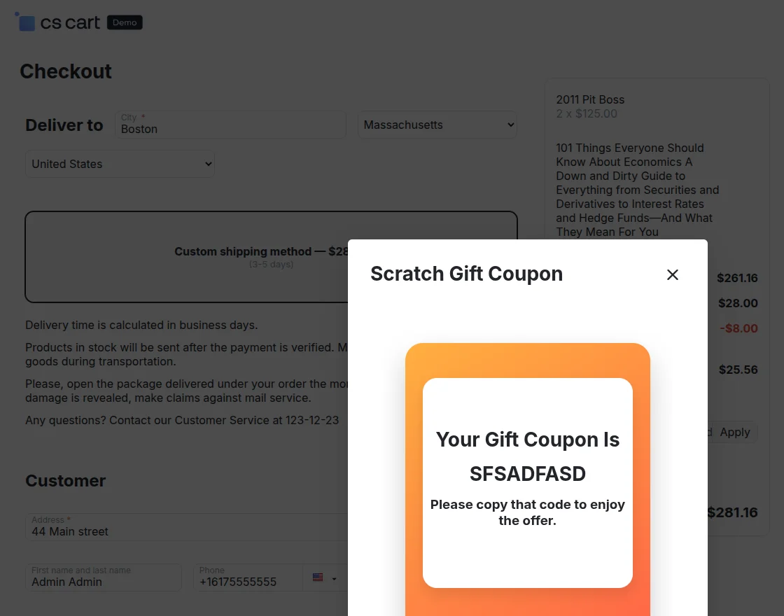 coupon code to apply