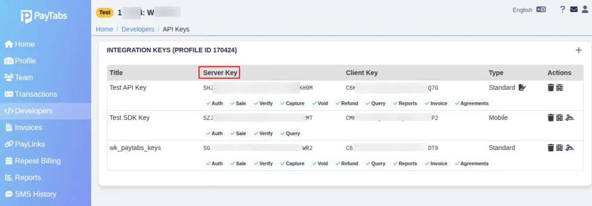 server key