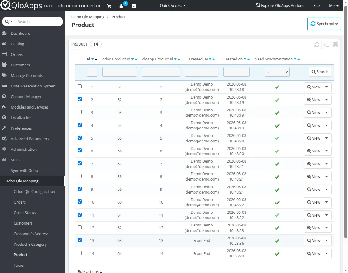 sync products