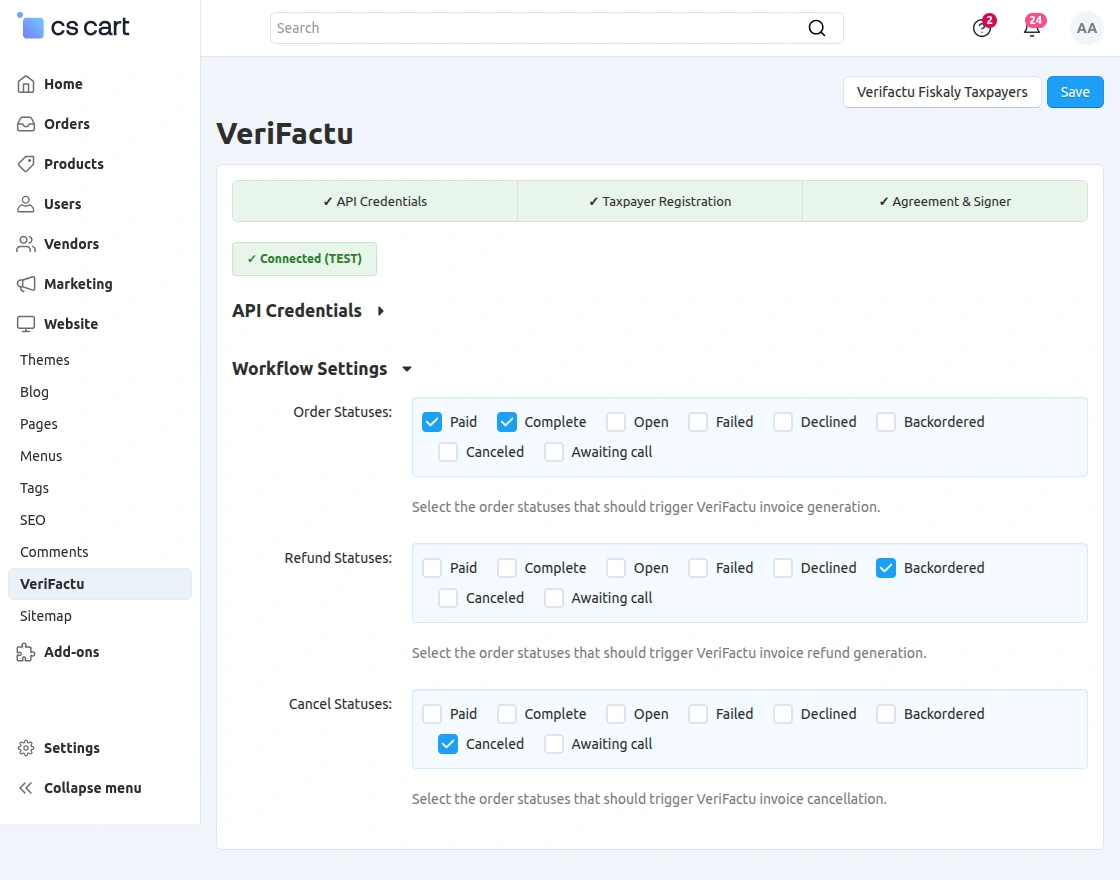 cs-cart-verifactu-add-on-automatic-invoice-generation