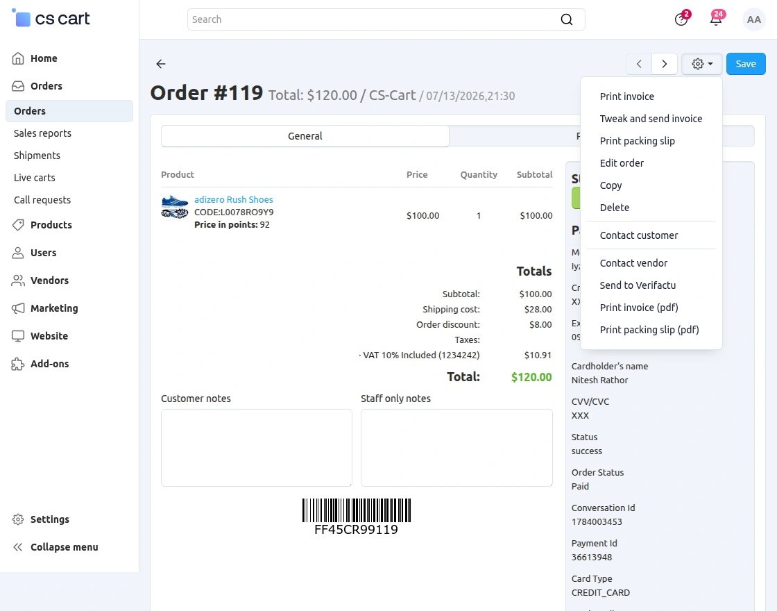 cs-cart-verifactu-add-on-order-details