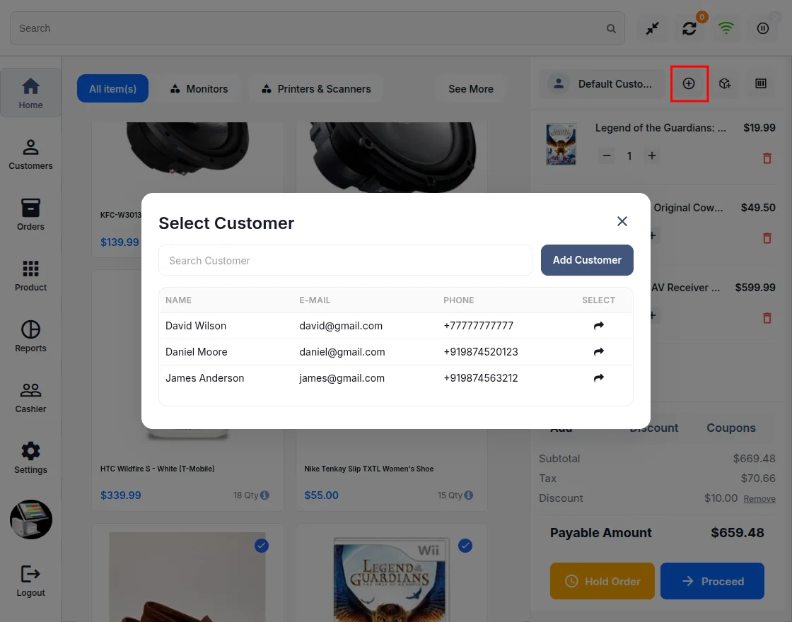 POS Select Customers