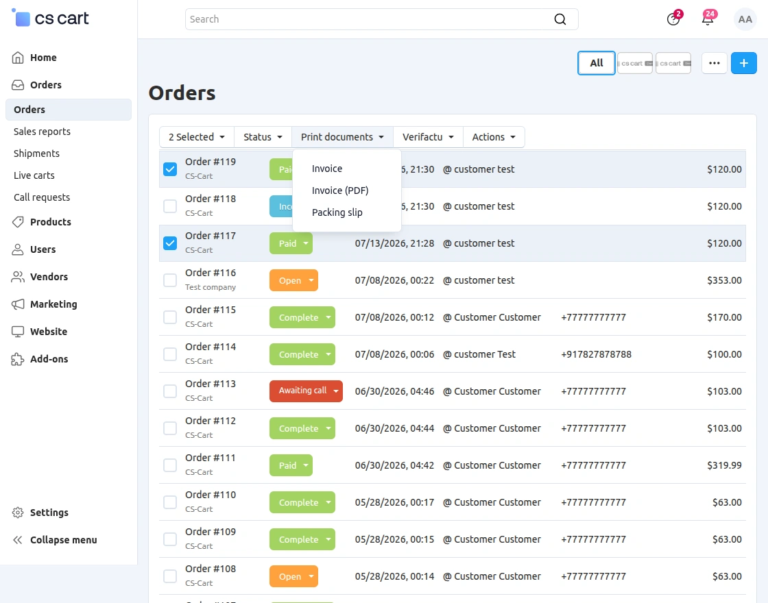 cs-cart-verifactu-add-on-bulk-invoice-generation