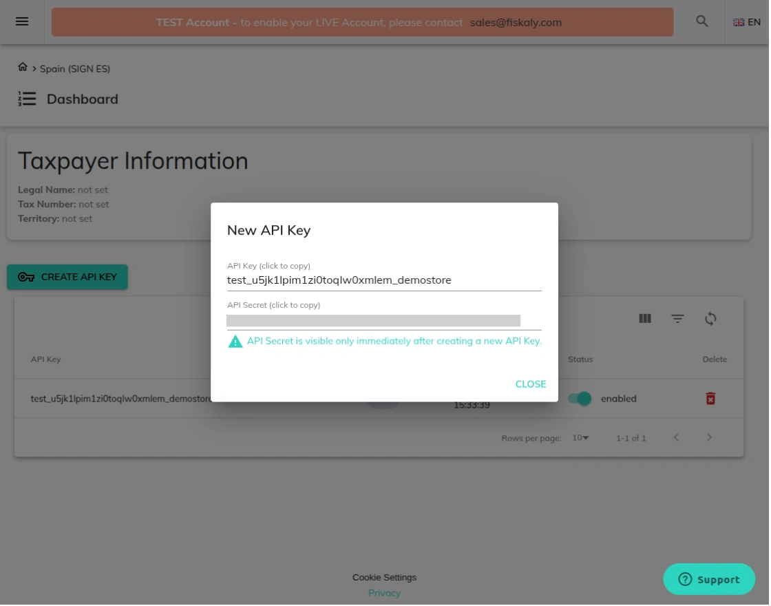 create-fiskaly-api-keys