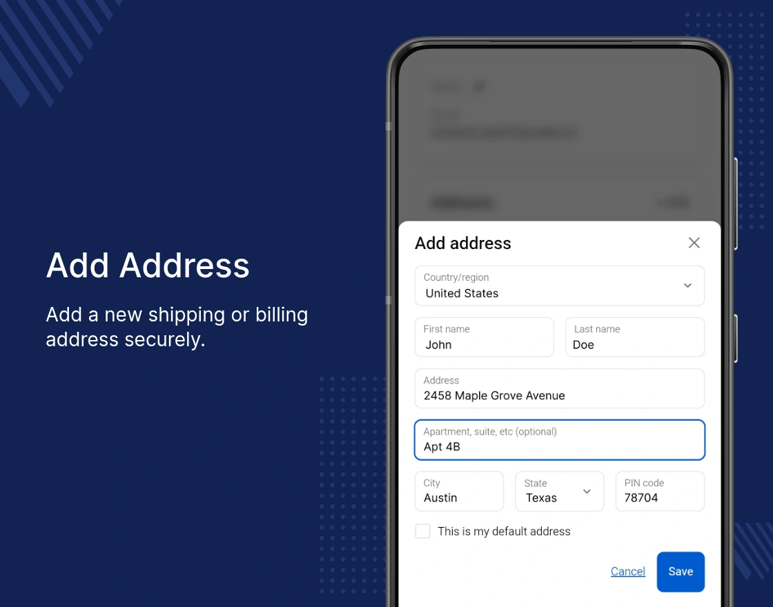 add address
