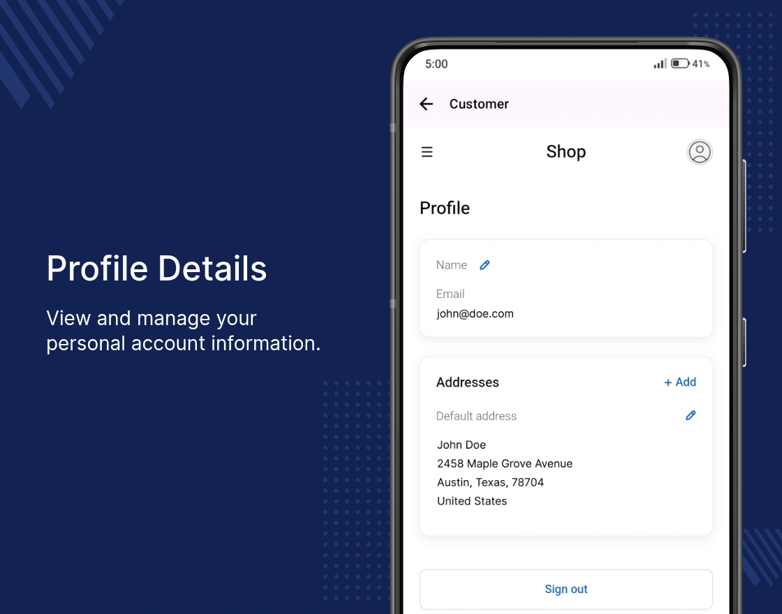 profile details