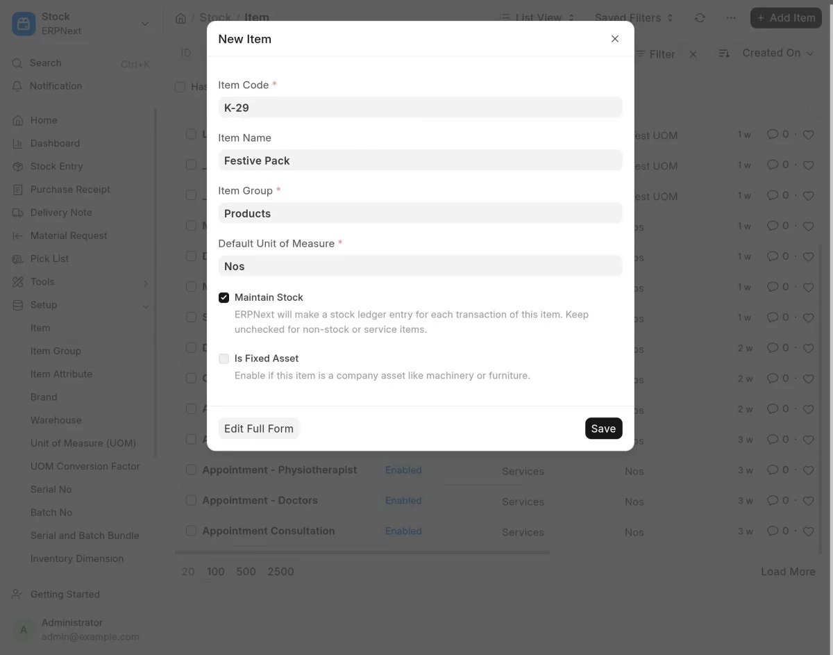 erpnext website product pack