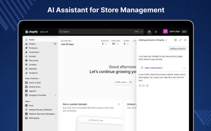 AI Assistant for Store Management
