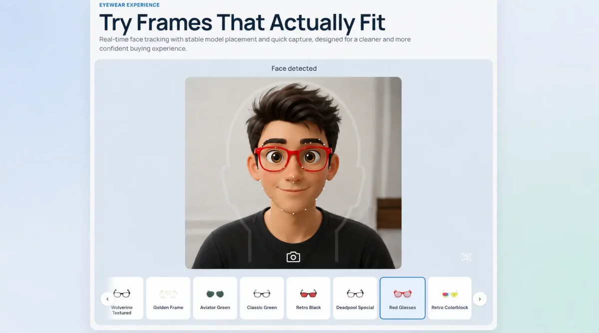 AI Eyewear Virtual Tryon