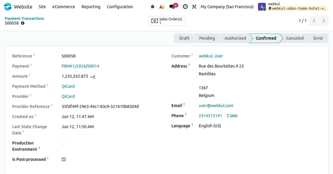 backend payment details