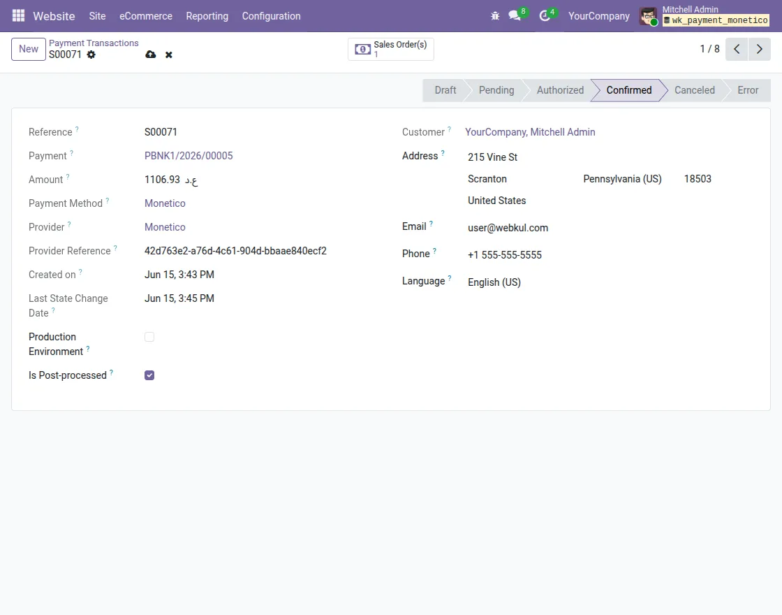 backend payment details