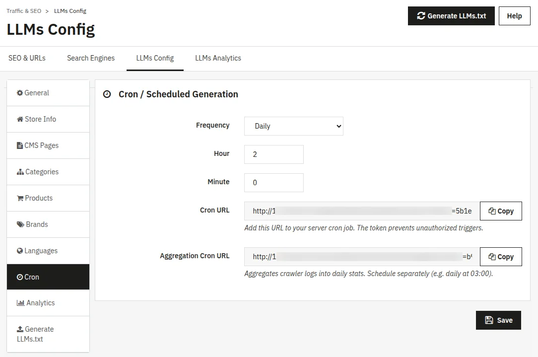 Cron/Scheduled Generation