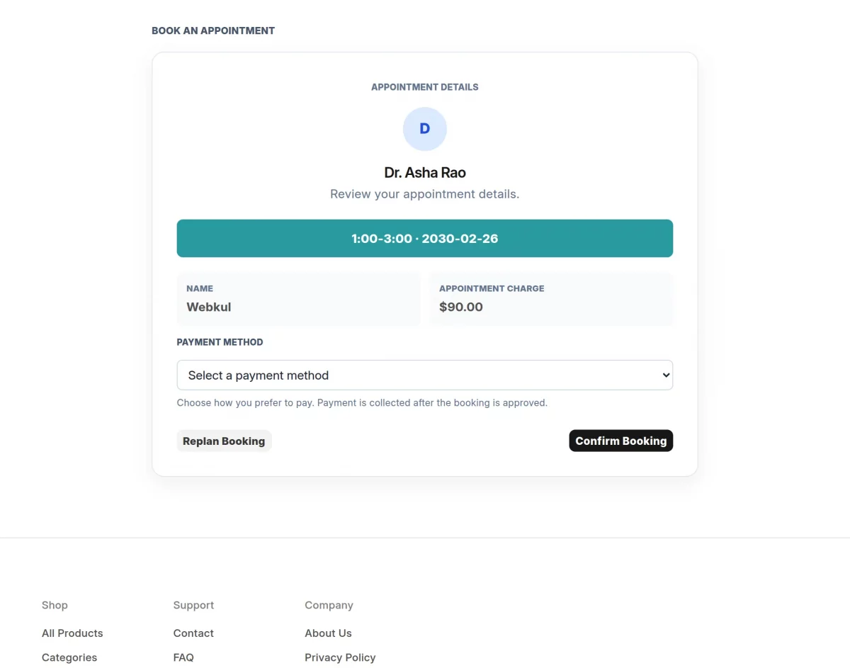 payment method