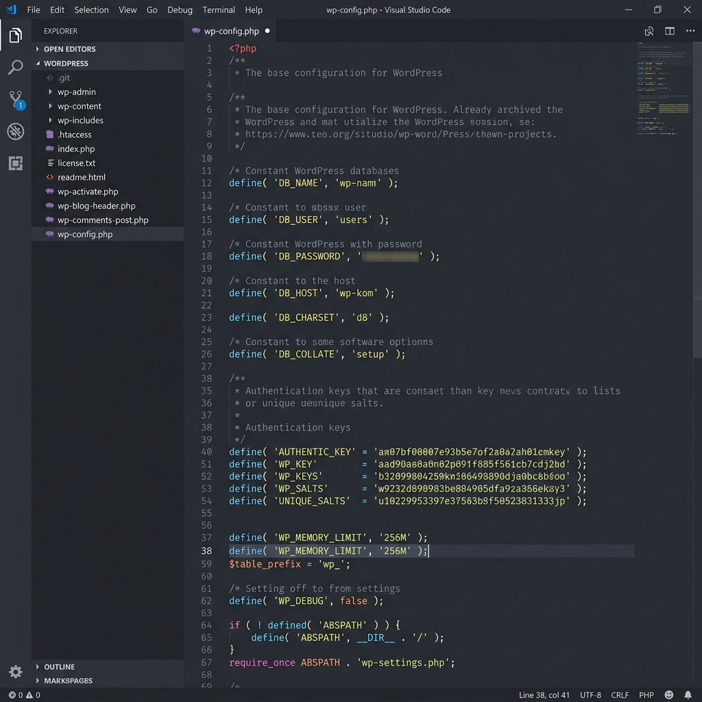 Editing wp-config.php to fix WordPress memory leaks