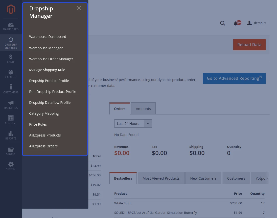 adobe commerce dropship extension warehouse manager