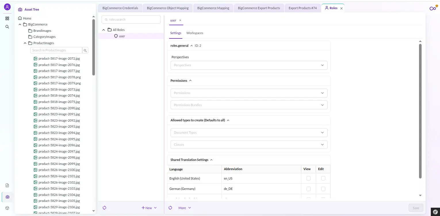 pimcore-bigcommerce-connector-roles