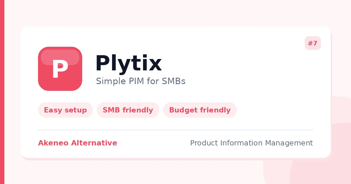 Plytix - simple and budget friendly PIM platform for small and medium sized businesses