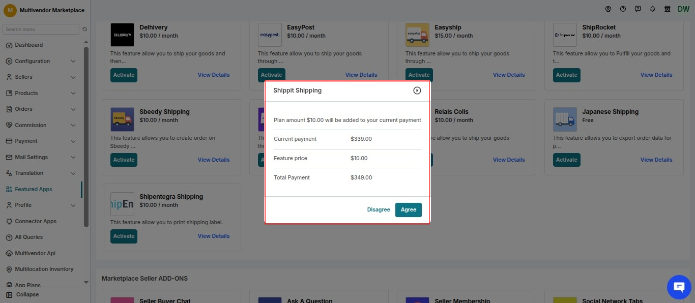 Shippit Shipping payment