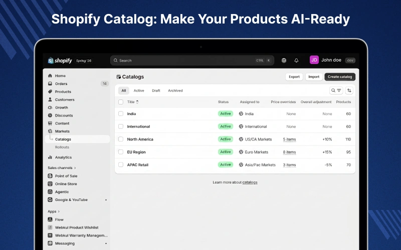 Shopify Catalog: Make Your Products AI-Ready