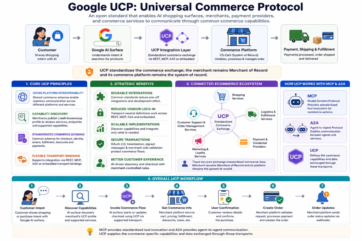 Google Universal Commerce Protocol (UCP) integration with CS-Cart