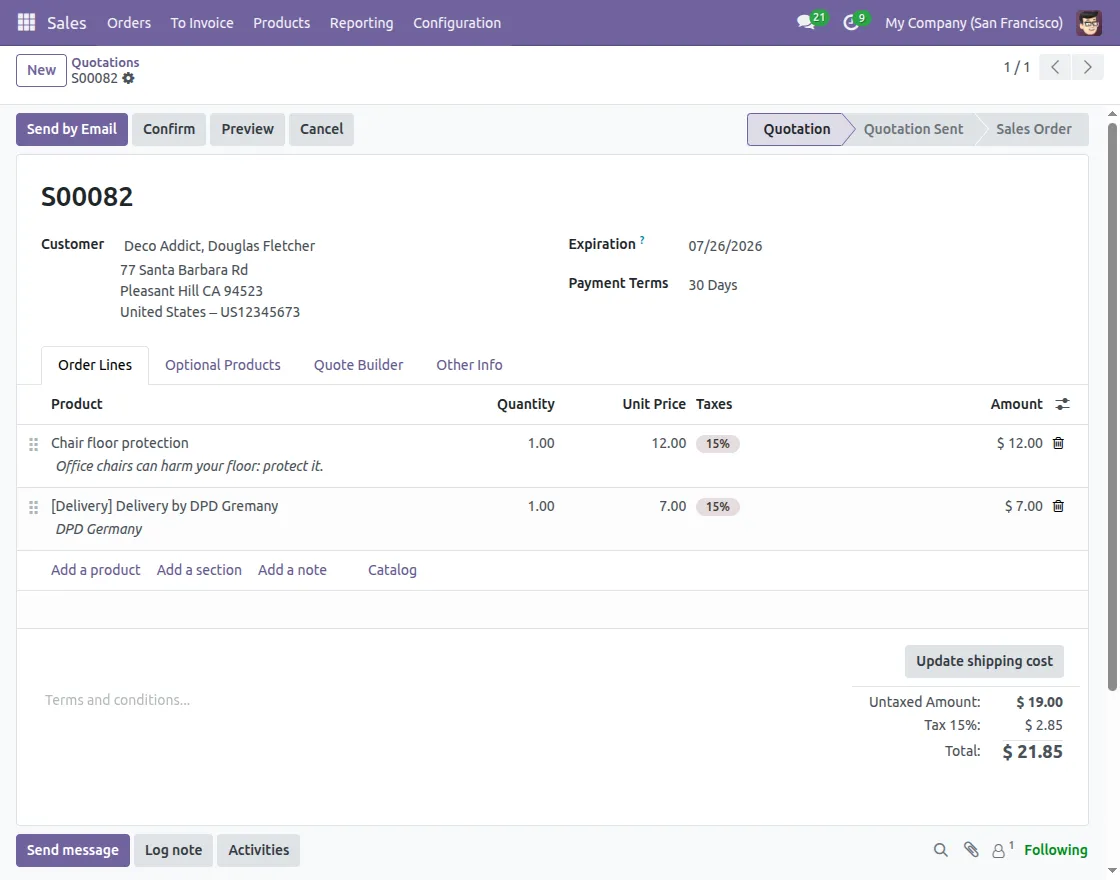 View Shipping Method in Sales Order