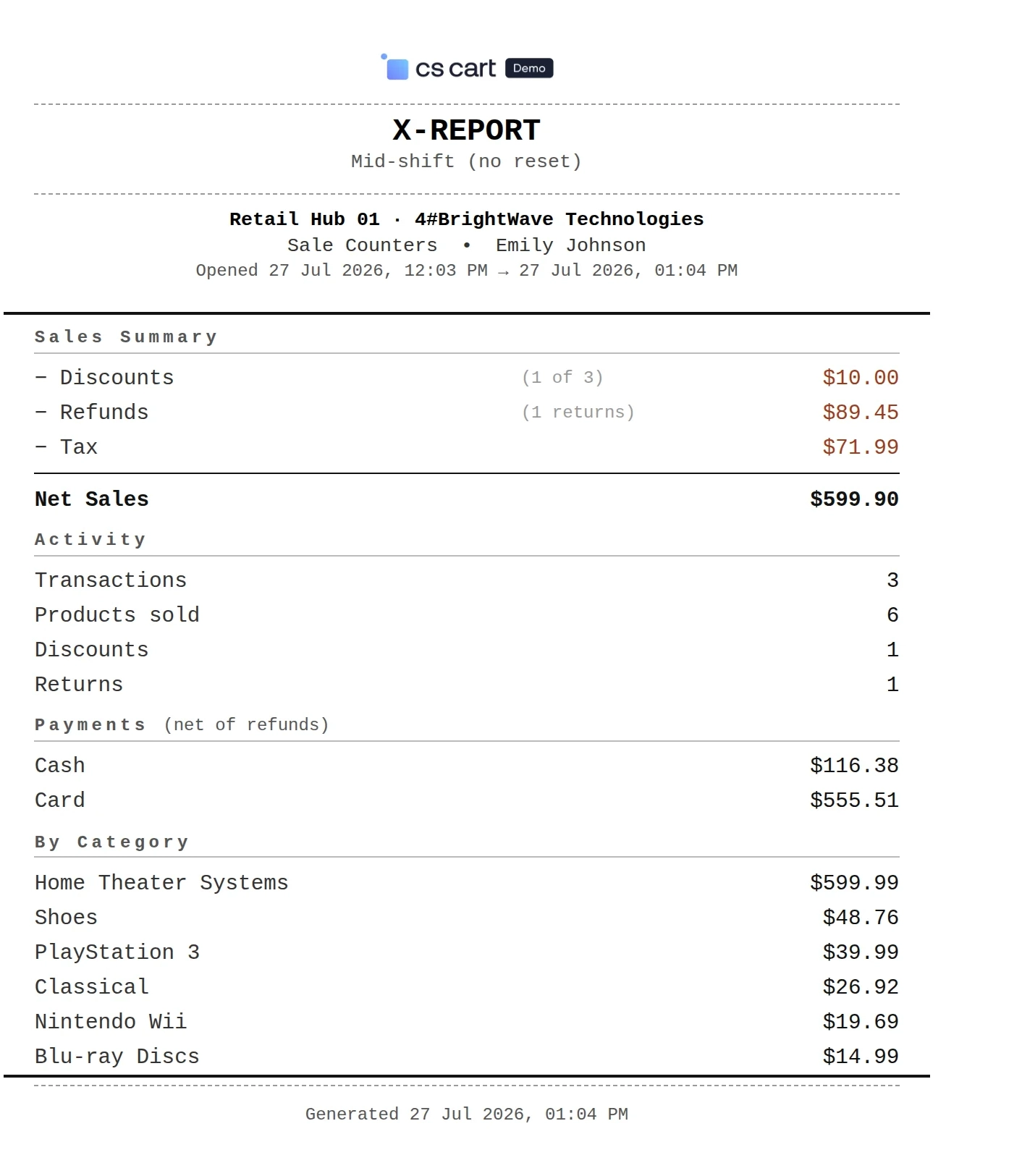 X- Report