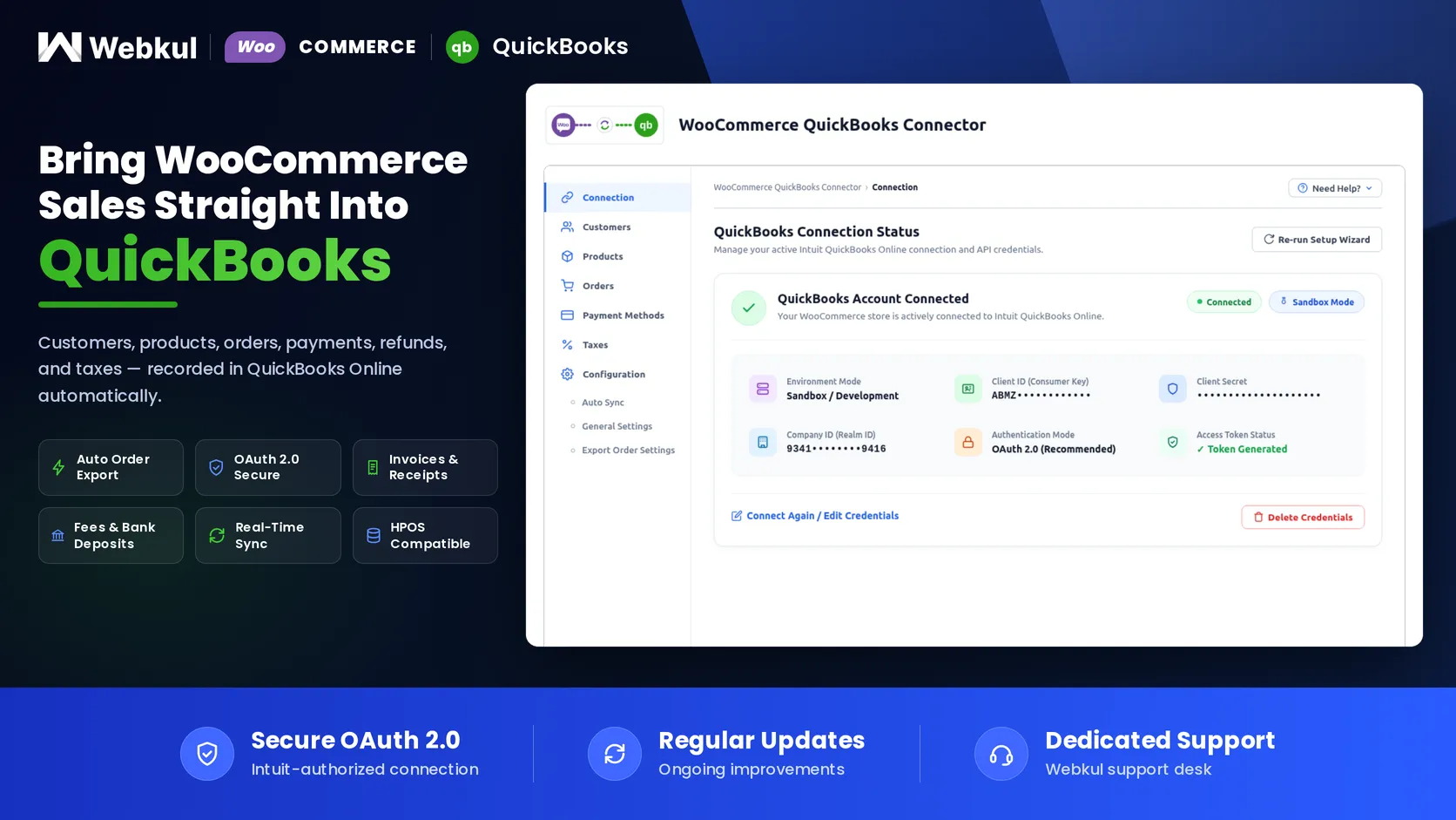 WooCommerce QuickBooks Connector